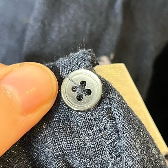 MADEWELL Pintuck Popover Shirt in Pansy Bouquet Floral Peasant Blouse 3/4 Sleeve - Picture 9 of 9